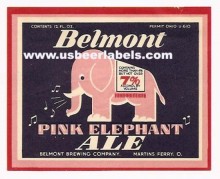  Pink Elephant Ale Beer Label