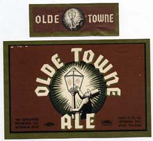  Olde Town Ale Beer Label
