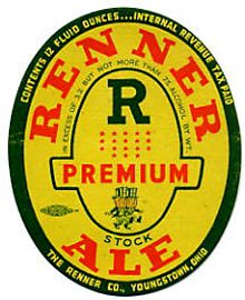  Renner Premium Stock Ale Beer Label