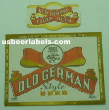  Old German Bock Beer Label