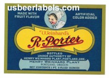 R-Porter Beer Label R-Porter Beer Label