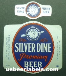  Silver Dime Beer Label