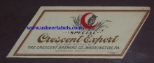  Crescent Special Export Beer Label