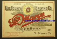  St Marys Special Brew Beer Label