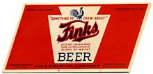  Fink's Beer Label