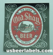  Old Shay De Luxe Beer Label