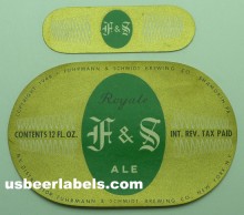  F&S Royale Ale Beer Label