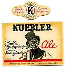  Kuebler Ale Beer Label