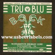 Tru Blu Bock Beer Label