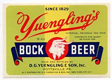  Yuenglings Bock Beer Beer Label
