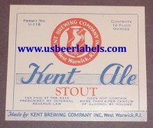 Kent Stout Ale Beer Label Kent Stout Ale Beer Label