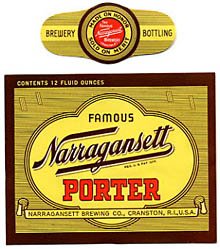  Narragansett Porter Beer Label