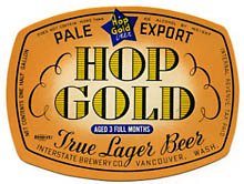  Hop Gold Pale Export Beer Label