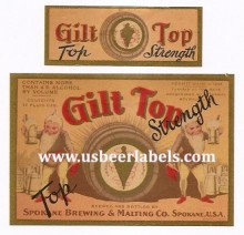  Gilt Top Beer Label