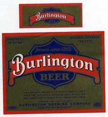  Burlington Beer Label