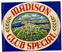  Madison Club Special Beer Label