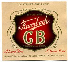  Centennial Brew Beer Label