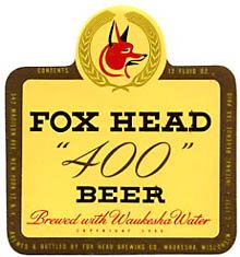  Fox Head 400 Beer Label