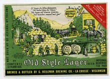  Old Style Lager Beer Label