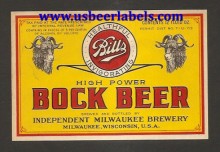  High Power Bock Beer Beer Label