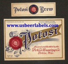  Potosi Brew Beer Label