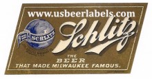 Schlitz Beer Beer Label Schlitz Beer Beer Label