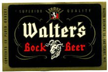  Walter's Bock Beer Label