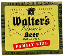  Walter's Pilsener Keg Beer Label