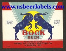  Bock Beer Beer Label