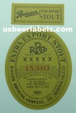  Extra Export Stout Beer Label