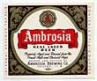  Ambrosia Real Lager Beer Label