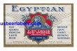  Egyptian Brand Beer Label