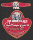  Challenge Export Beer Label