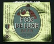  Fox Deluxe Beer Label
