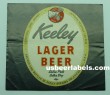  Keeley Lager Beer Label