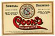  Cooks Goldblume Beer Label