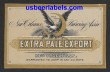  Extra Pale Export Beer Label