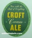 Croft Cream Ale Beer Label