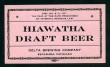  Hiawatha Draft Beer Label