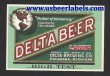  Delta Beer Beer Label