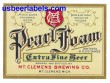  Pearl Foam Beer Label