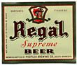  Regal Supreme Beer Label