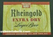  Rheingold Extra Dry Beer Label