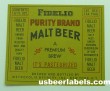  Fidelio Malt Beer Label