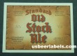  Standard Old Stock Ale Beer Label