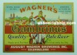  Wagners Gambrinus Beer Label