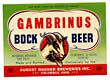  Gambrinus Bock Beer Label