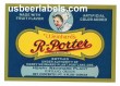  R-Porter Beer Label