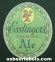  Esslingers  Ale Beer Label