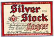  Silver Stock Lager Beer Label